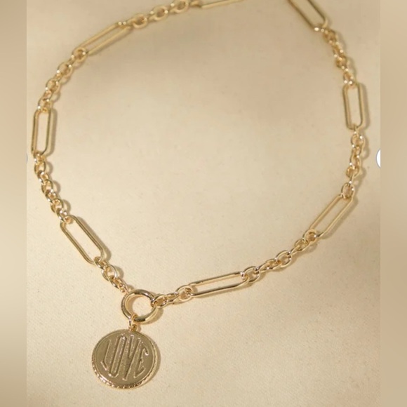 ✨Gift Set✨ Anthropologie Beaded Jewelry Box + Altar’d State Love Coin Necklace - Picture 3 of 3